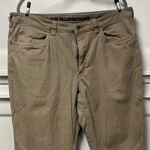 Duluth Trading Mens Ballroom Flex Khakis, Size 38x34 Relaxed Fit